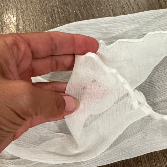 Elegant white 100% silk Mini Dress - Picture 4 of 7